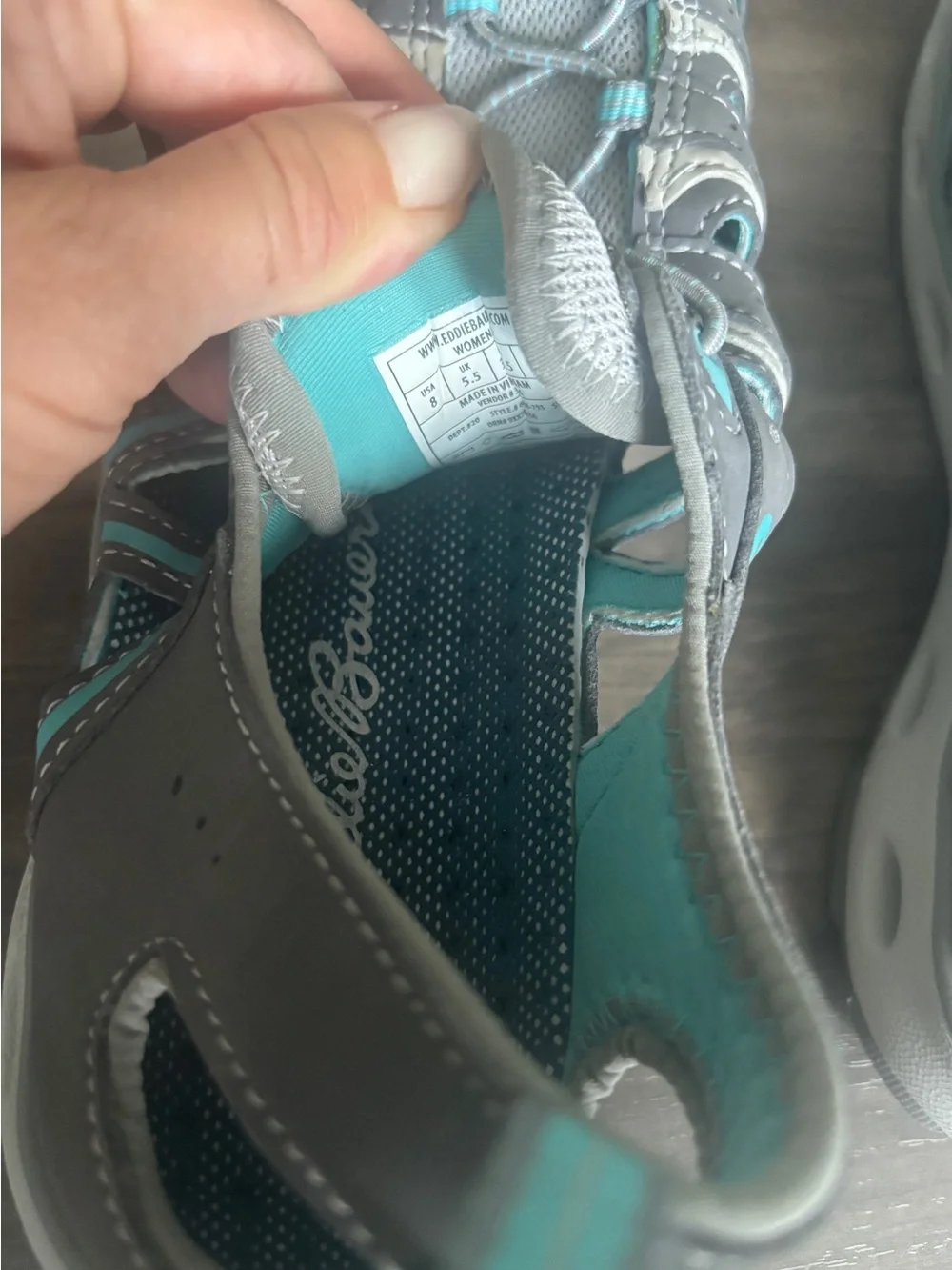 Eddie Bauer Stine Amphib Women’s Grey & Teal Water Shoes